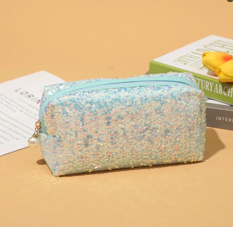 Sac à Cosmétiques Paillettes Luxe Grande Capacité – Pochette Maquillage Mode