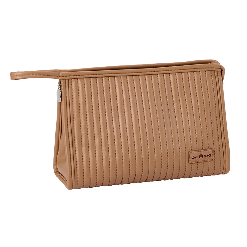 Pochette maquillage portable couleurs bonbon – Organisateur cosmétique de voyage pour femmes