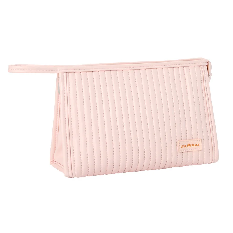 Pochette maquillage portable couleurs bonbon – Organisateur cosmétique de voyage pour femmes