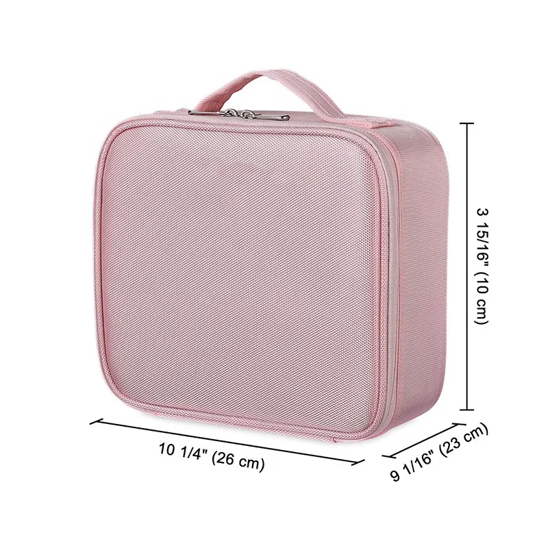 Trousse de maquillage Oxford grande capacité avec diviseurs réglables – Style Dame