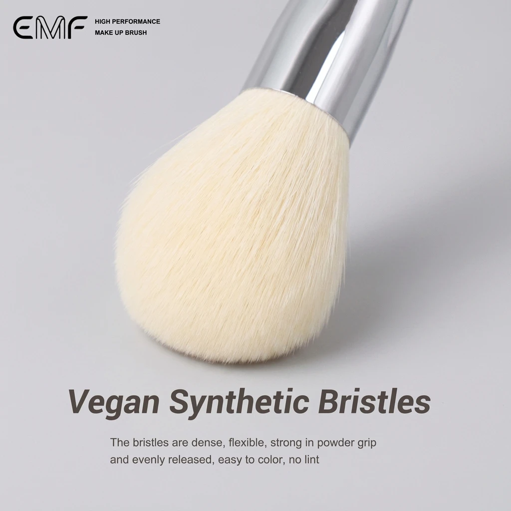 Pinceau Blush Professionnel EMF – Poils Ultra-Doux, Manche Bouleau & Virole Cuivre
