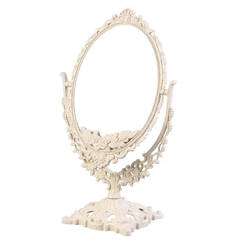 Miroir de maquillage rotatif style rétro palace – Idéal dortoir & usage quotidien