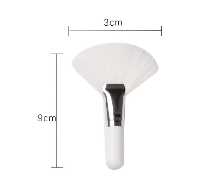 Pinceau Éventail Maquillage Professionnel – Fibres Synthétiques Douces, Multifonction Visage