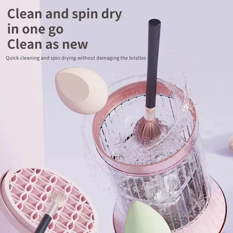 Nettoyeur Électrique de Pinceaux de Maquillage Rechargeable USB 7000 tr/min