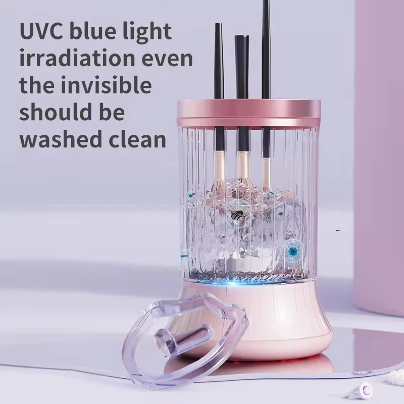 Nettoyeur Électrique de Pinceaux de Maquillage Rechargeable USB 7000 tr/min