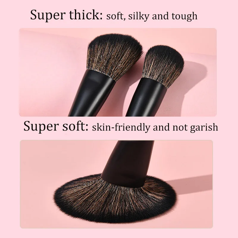 Set 8 Pinceaux Maquillage Double Embout Professionnels – Fibres Ultra-Douces, Manche en Bois