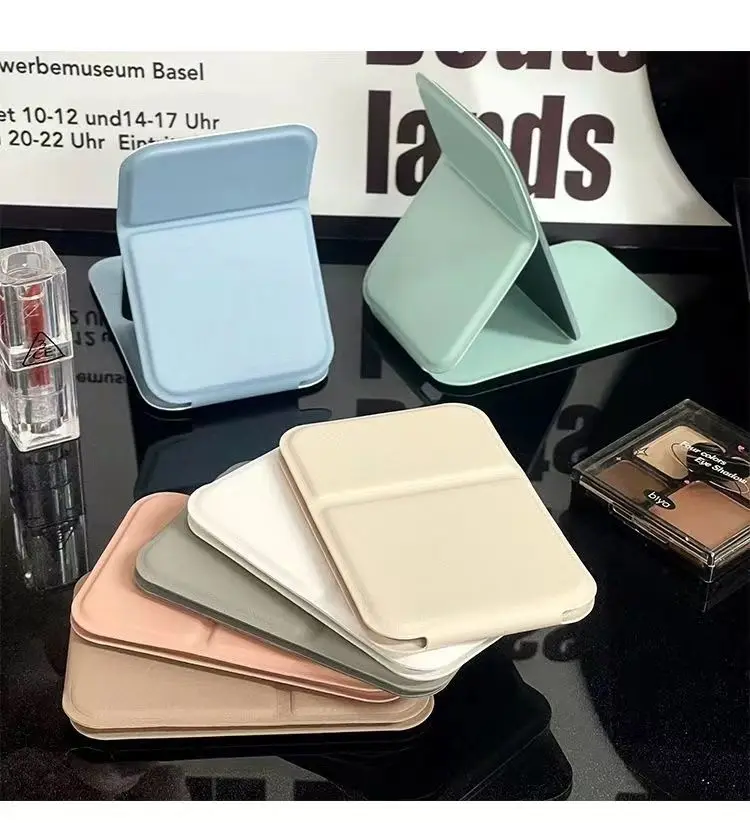 Miroir de poche pliable personnalisable – Compact & Élégant pour le maquillage en déplacement