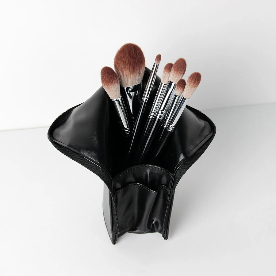 Trousse Organisateur Pinceaux Maquillage Professionnel – Cuir, Grande Capacité, Imperméable