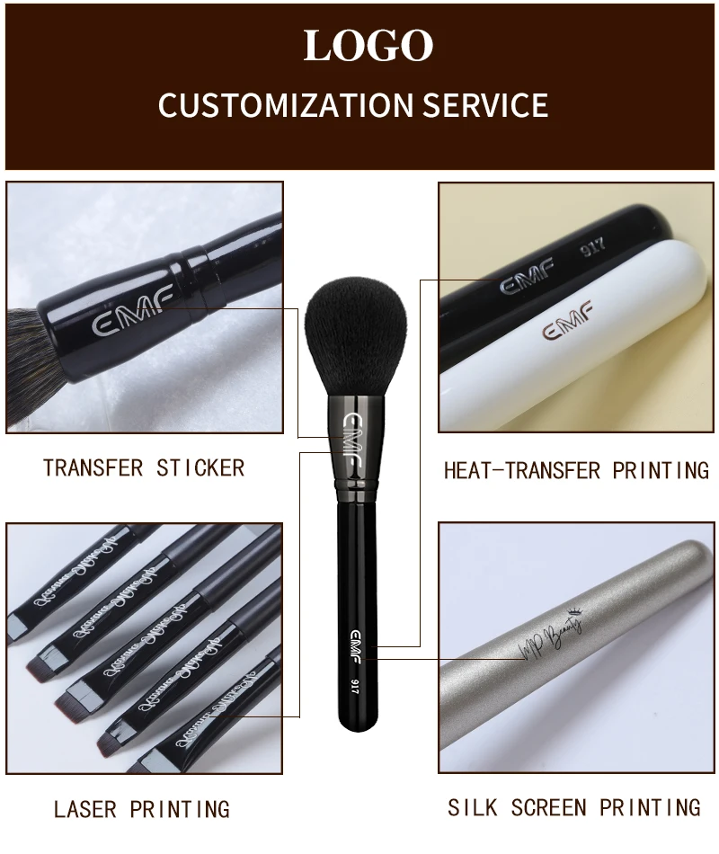 Set 15 Pinceaux Maquillage Professionnels – Manche Bois Noir & Étui Inclus