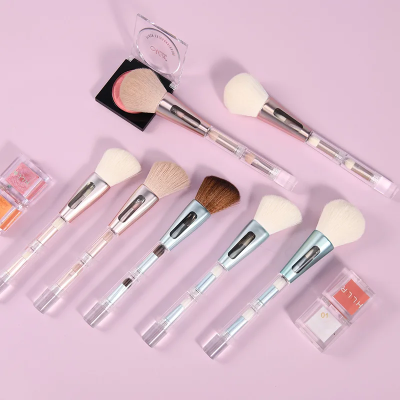Set 4 Pinceaux Maquillage Multifonctions Poils Synthétiques Végan – Idéal Voyage