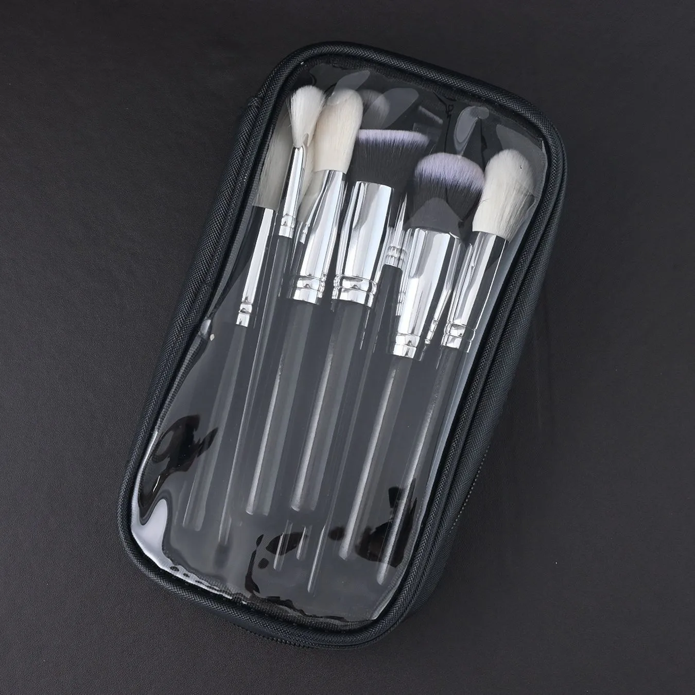 Ensemble 15 Pinceaux de Maquillage Professionnels en Poils de Chèvre – Visage & Yeux