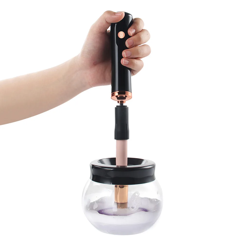 Nettoyeur électrique de pinceaux de maquillage rechargeable USB – Vibrations ultrasoniques