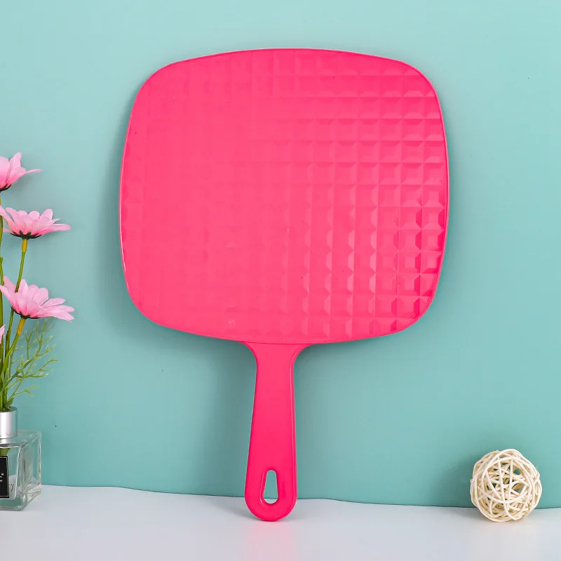 Miroir de maquillage carré portable – Logo personnalisé – Finition chromée élégante