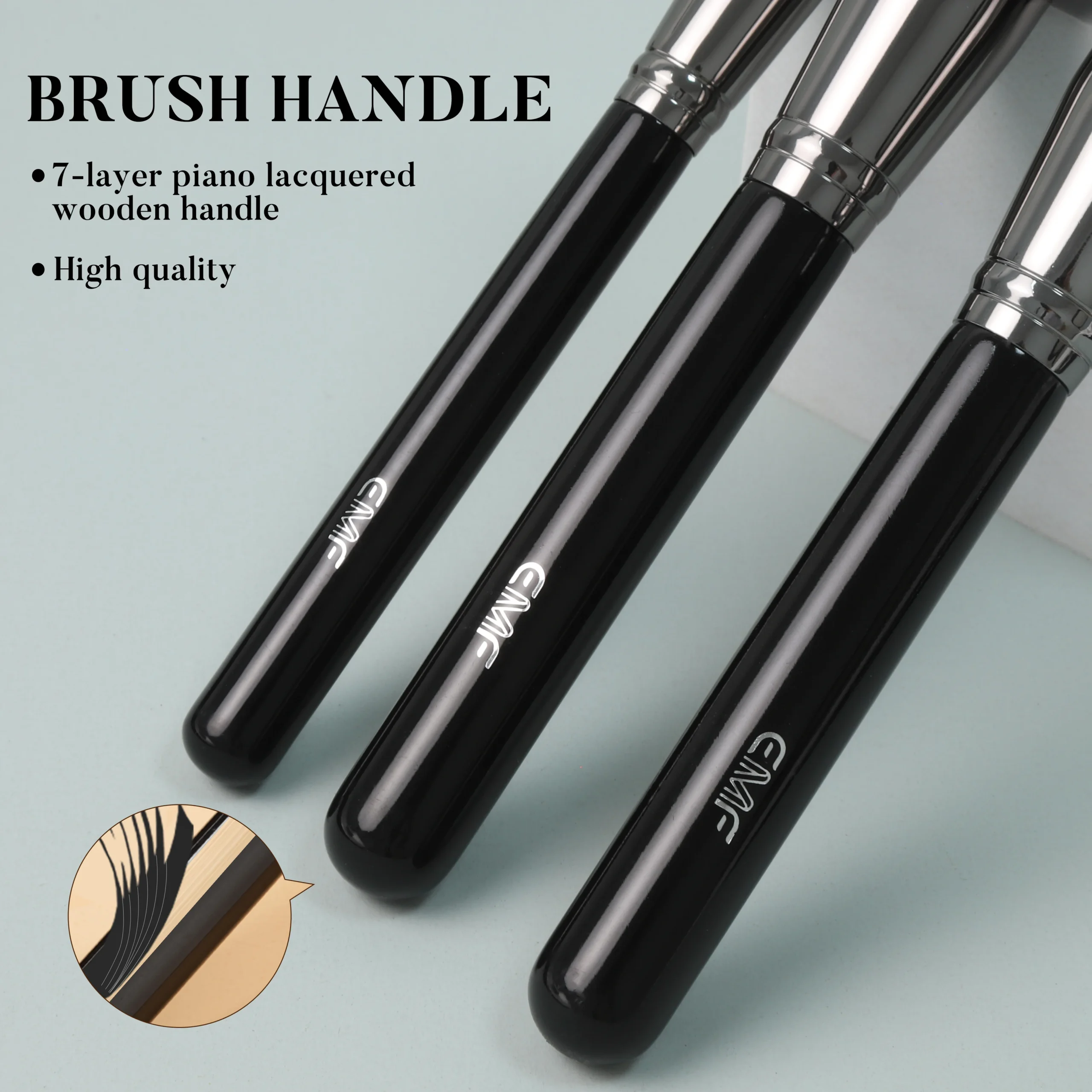 Kit 18 Pinceaux de Maquillage Professionnel Kabuki Synthétique – Noir