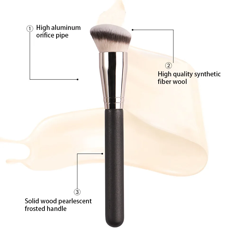 Set de Pinceaux Maquillage Professionnels Poils Synthétiques Manche Bois – Marque Privée
