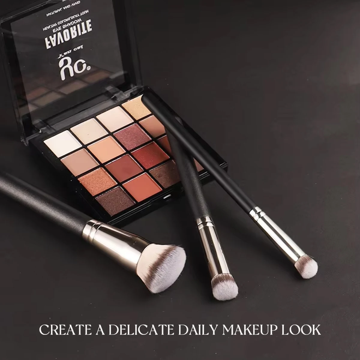 Set de Pinceaux Maquillage Professionnels Poils Synthétiques Manche Bois – Marque Privée