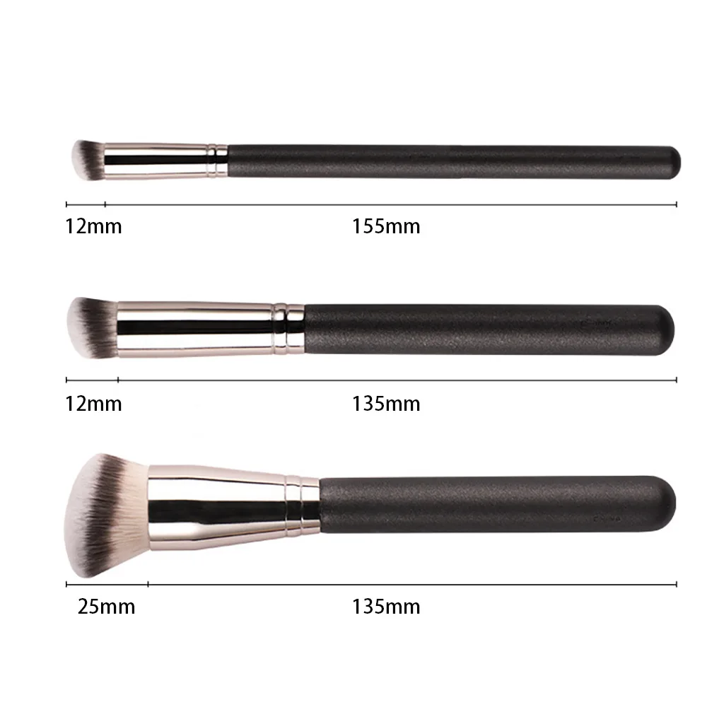 Set de Pinceaux Maquillage Professionnels Poils Synthétiques Manche Bois – Marque Privée