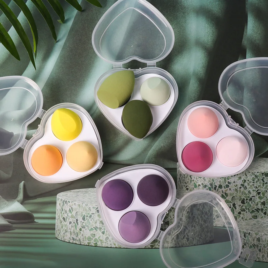Ensemble d'éponges de maquillage blender fond de teint – Logo personnalisable | Vente en gros