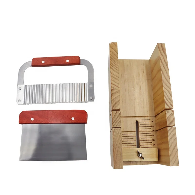 Kit Moule à Savon en Silicone & Bois – Coupe-Savon Artisanal Fait Maison