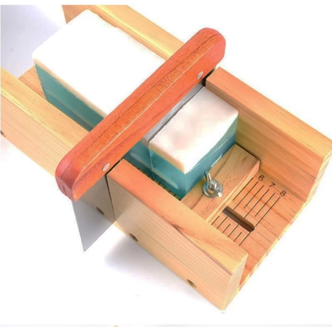 Kit Moule à Savon en Silicone & Bois – Coupe-Savon Artisanal Fait Maison