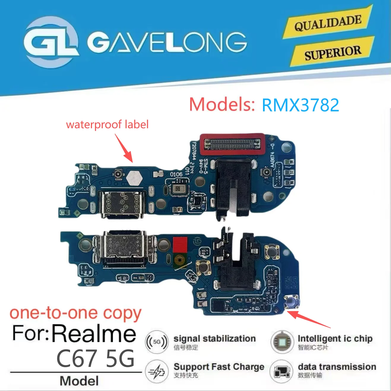 Nappe de charge USB Type-C pour Realme 11 5G RMX3751 – Pièce de rechange