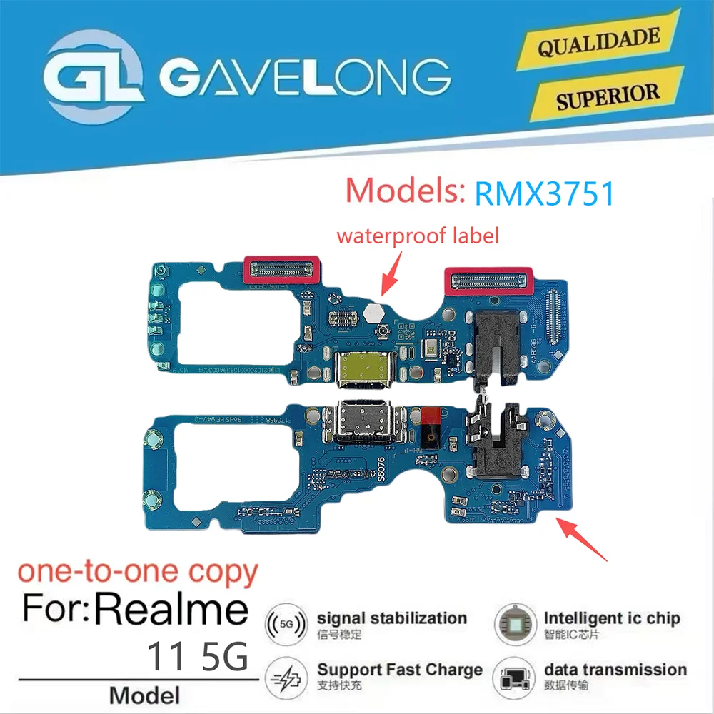 Nappe de charge USB Type-C pour Realme 11 5G RMX3751 – Pièce de rechange