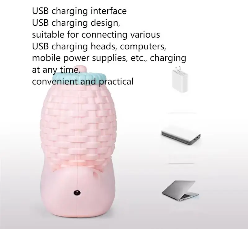 Lampe LED Bureau Dessin Animé USB Rechargeable – Protection des Yeux Enfants