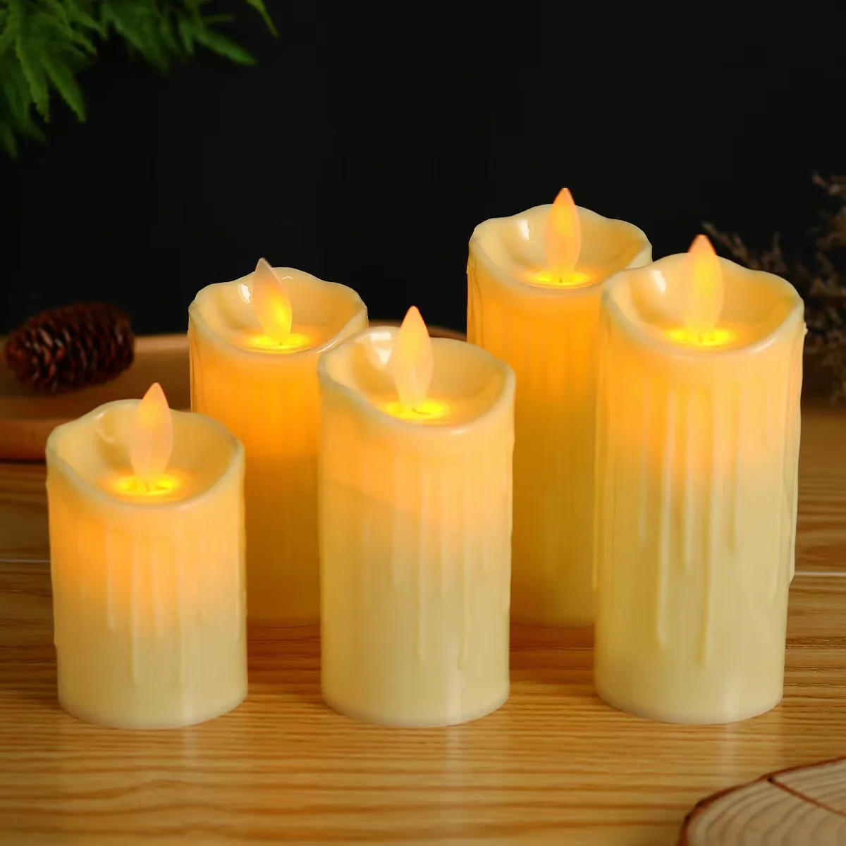 Bougies LED sans flamme scintillantes – Décoration maison fêtes & événements