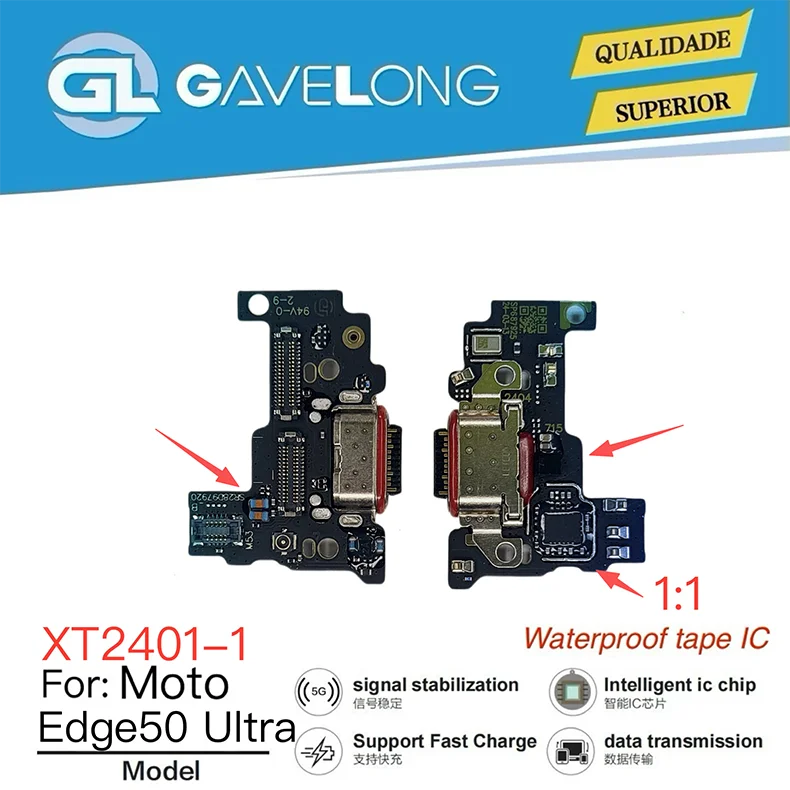 Nappe de charge Motorola Edge 50 Ultra XT2401-1 – Connecteur flexible de recharge