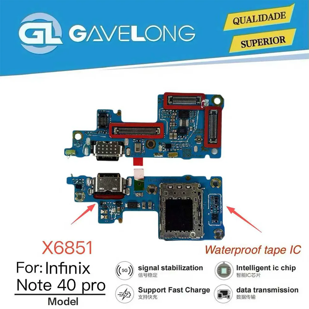 Carte de charge Type-C Infinix Note 40 Pro 5G – Nappe connecteur USB flexible