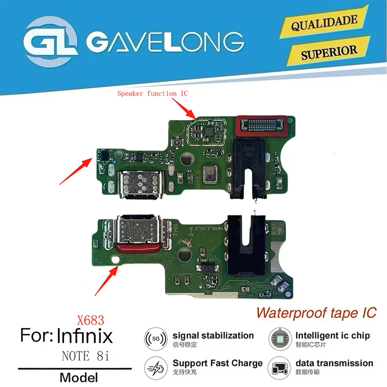 Carte de charge Type-C Infinix Note 40 Pro 5G – Nappe connecteur USB flexible