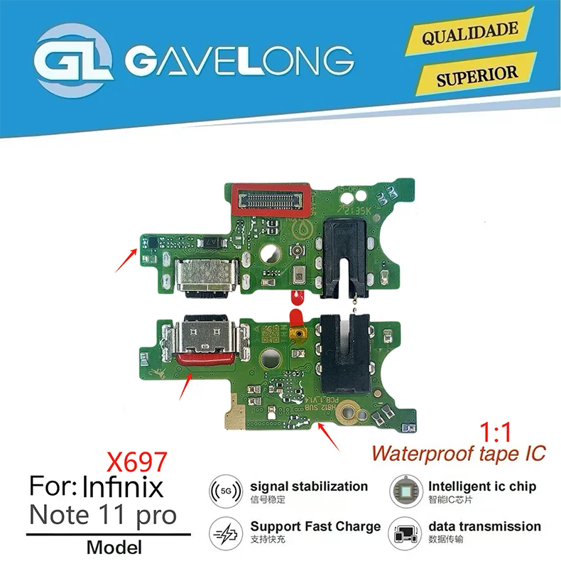 Carte de charge Type-C Infinix Note 50X 5G X6857 – Pièce de remplacement originale