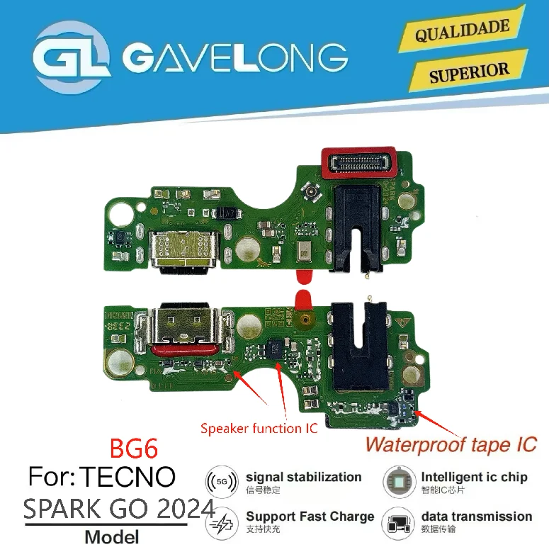 Connecteur de charge TECNO SPARK GO 2024 – Port USB flexible de remplacement