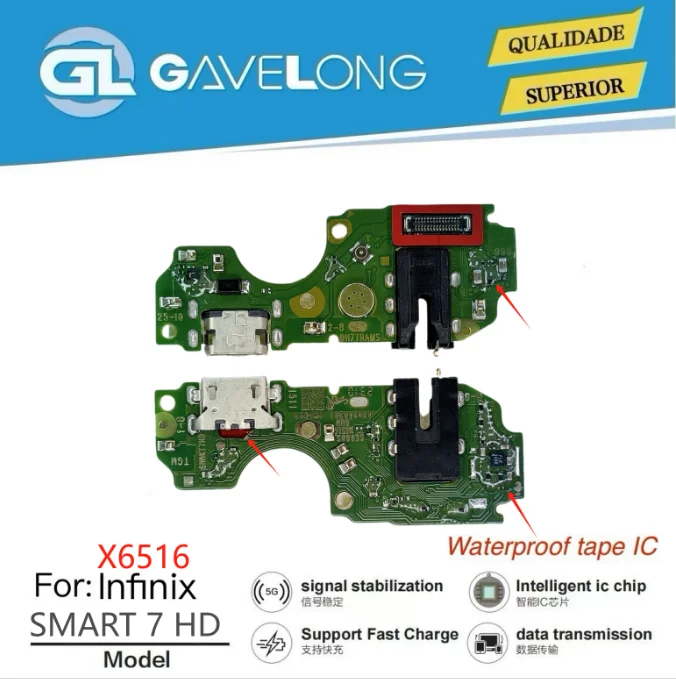 Câble USB Flexible GAVELONG pour Tecno Spark 5 Air KD6 – Charge Rapide & Fiable
