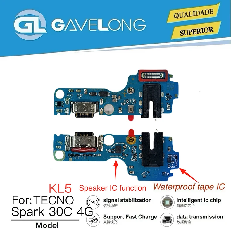 Nappe de charge Gavelong pour Tecno Spark Go 3 KN3 – Câble flex dock haute qualité