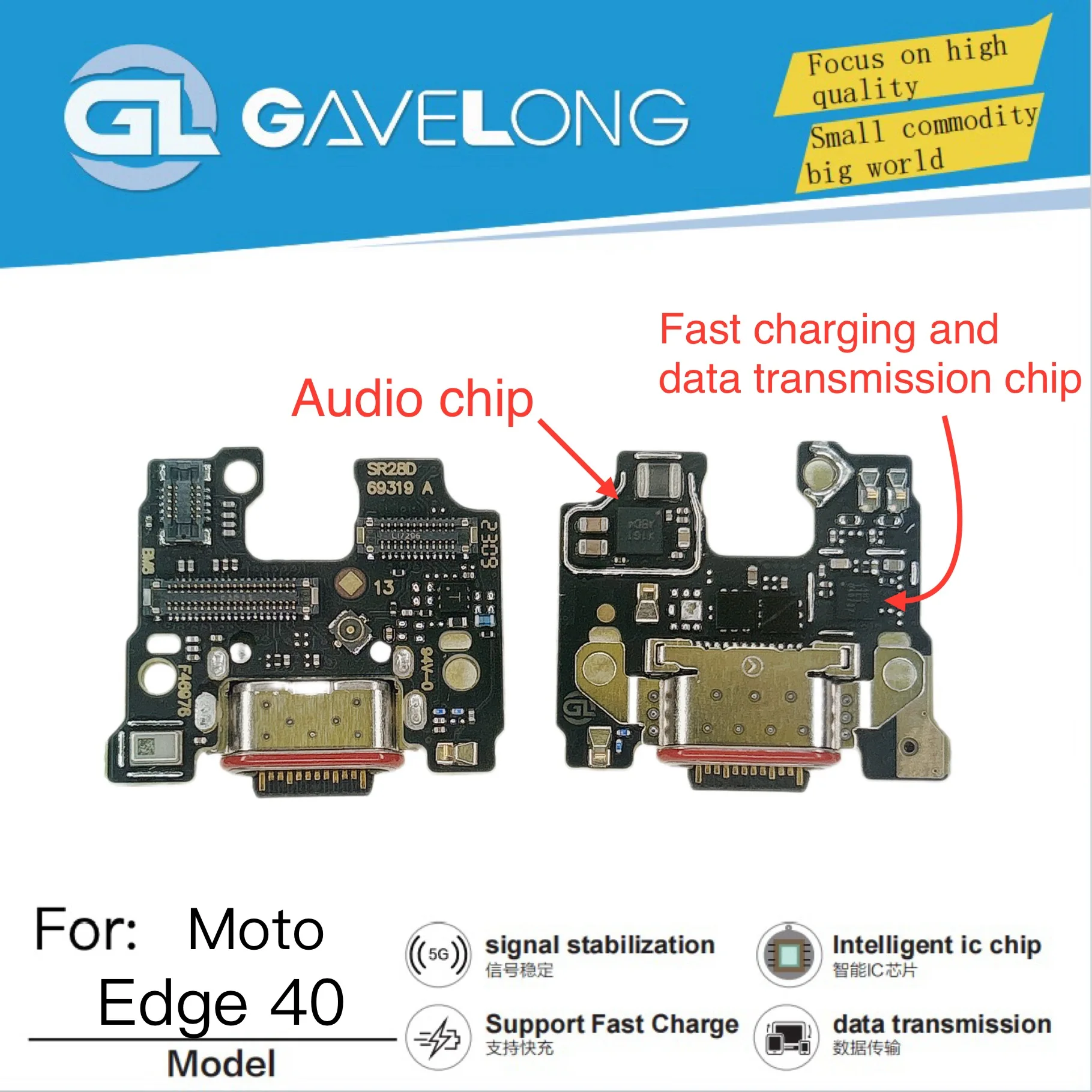 Haut-parleur écouteur téléphone portable GAVELONG – Pièce de rechange qualité testée