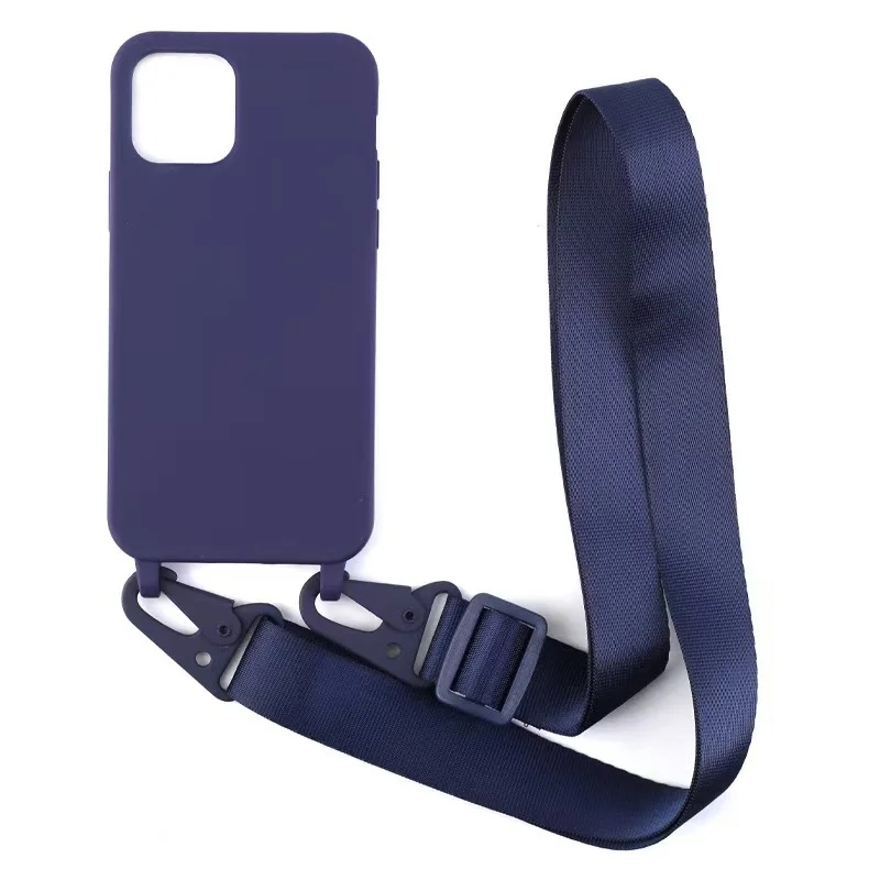 GOINGOO Coque TPU Givré Antichoc avec Cordon de Cou Réglable – Style Urbain pour iPhone