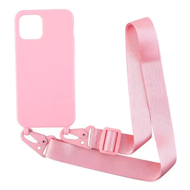 GOINGOO Coque TPU Givré Antichoc avec Cordon de Cou Réglable – Style Urbain pour iPhone