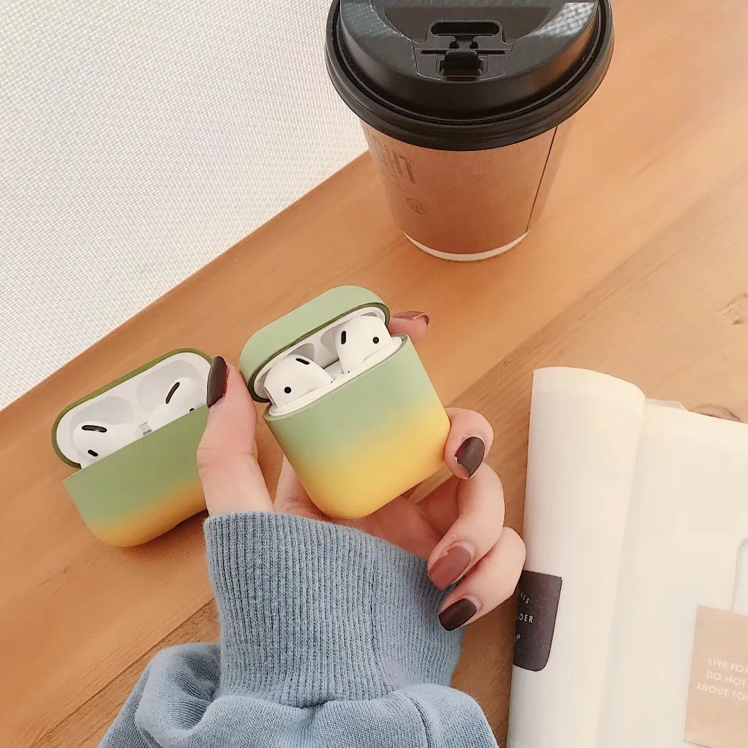 Coque Goingoo AirPods 1/2/Pro – Dégradé de Couleur PC Rigide + Pochette Protection