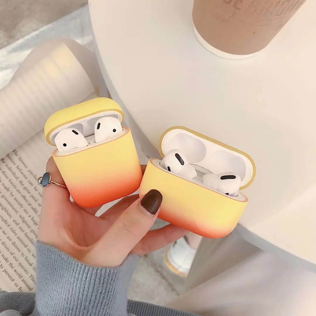 Coque Goingoo AirPods 1/2/Pro – Dégradé de Couleur PC Rigide + Pochette Protection