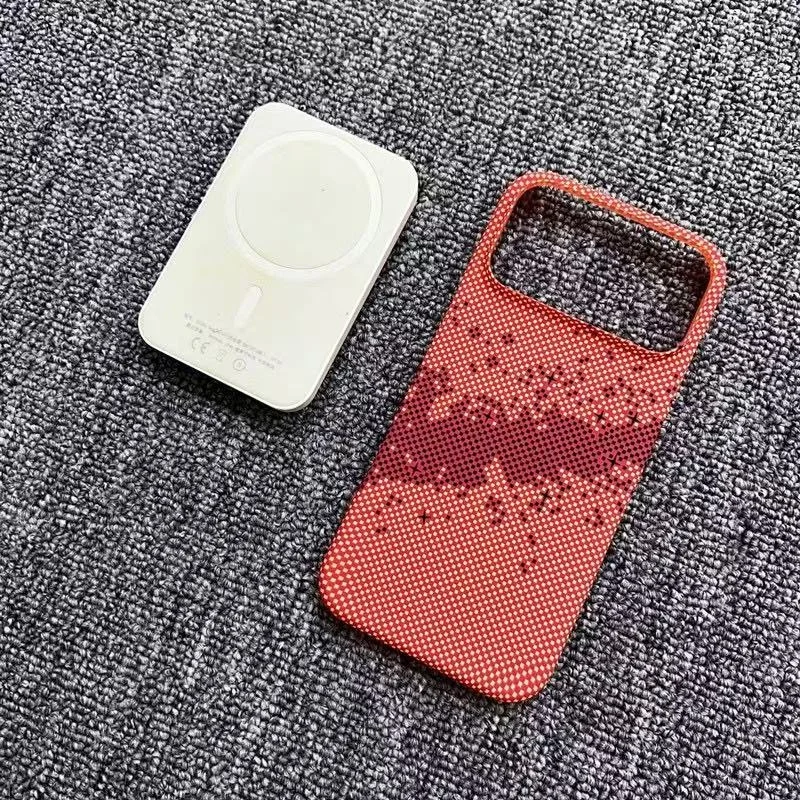 Coque iPhone Sunmorn Fibre de Carbone Magnétique Sans Fil – Antichoc Polycarbonate Rigide
