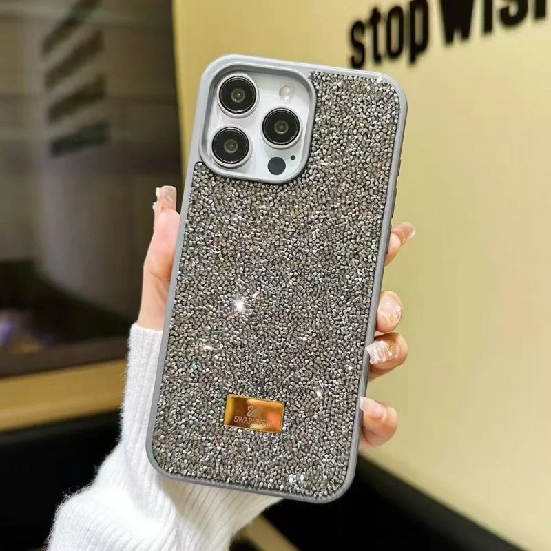 GOINGOO Coque iPhone Paillettes & Strass Antichoc TPU+PC | 13/14/15/16/17 Pro Max