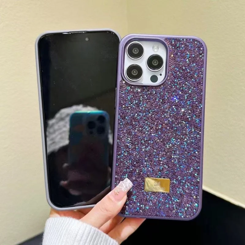 GOINGOO Coque iPhone Paillettes & Strass Antichoc TPU+PC | 13/14/15/16/17 Pro Max