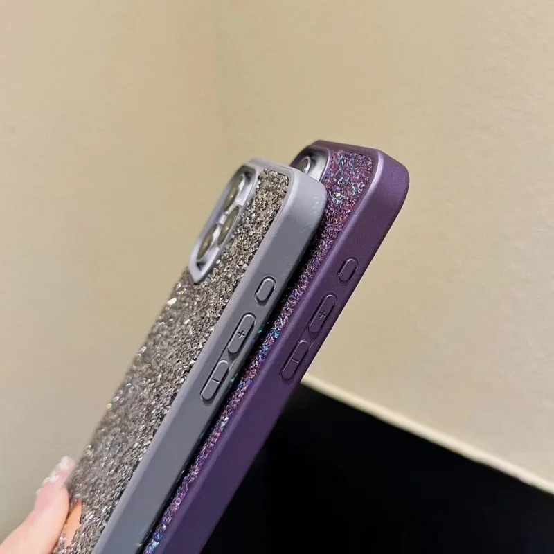 GOINGOO Coque iPhone Paillettes & Strass Antichoc TPU+PC | 13/14/15/16/17 Pro Max