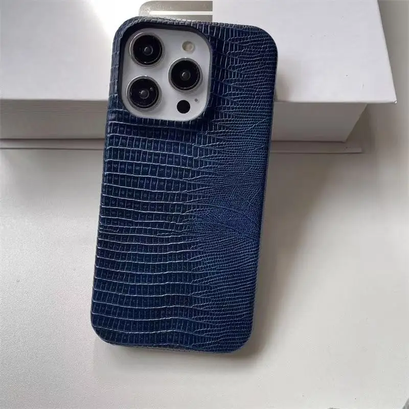 Coque iPhone Luxe Cuir Antichoc Motif Lézard – Protection Caméra | iPhone 12 au 17 Pro Max