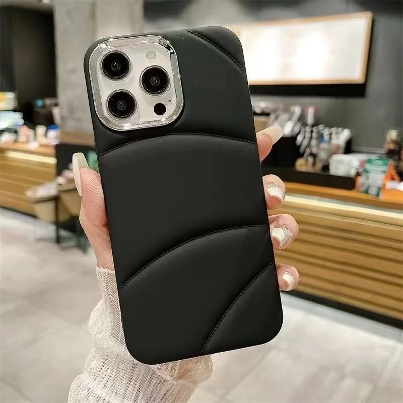 Coque iPhone 15/14/13 TPU Givré Antichoc GOINGOO – Cadre Caméra Métal