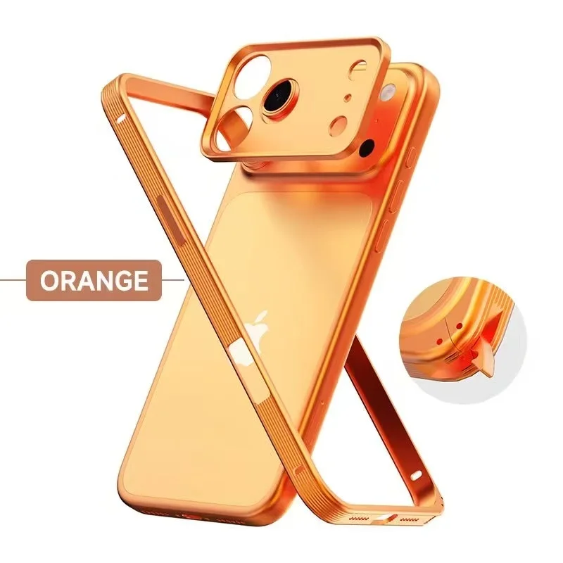 GOINGOO Coque Aluminium Antichoc iPhone 17 Air / 16 Pro Max + Protecteur Caméra