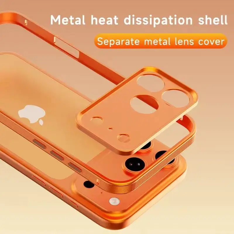 GOINGOO Coque Aluminium Antichoc iPhone 17 Air / 16 Pro Max + Protecteur Caméra