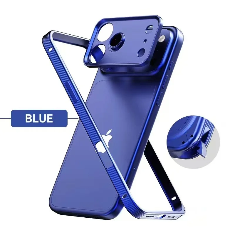 GOINGOO Coque Aluminium Antichoc iPhone 17 Air / 16 Pro Max + Protecteur Caméra