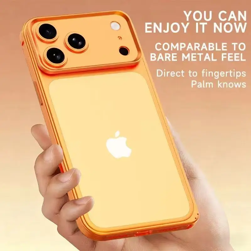 GOINGOO Coque Aluminium Antichoc iPhone 17 Air / 16 Pro Max + Protecteur Caméra